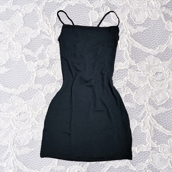 Urban Outfitters Black Strappy Mini Dress - Picture 2 of 3